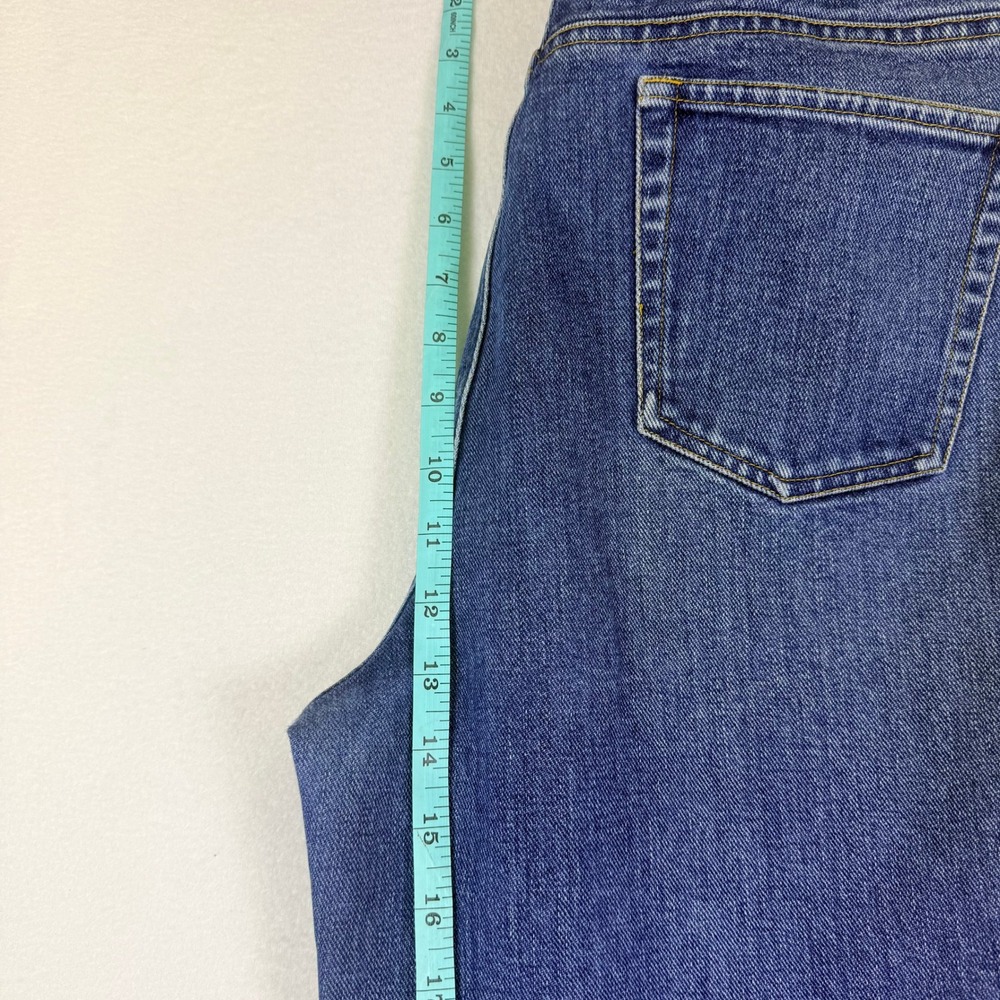 Ralph Lauren VTG 90's High Rise Straight Leg Blue Jeans Sz12 Cotton Mom Jeans - Picture 5 of 9